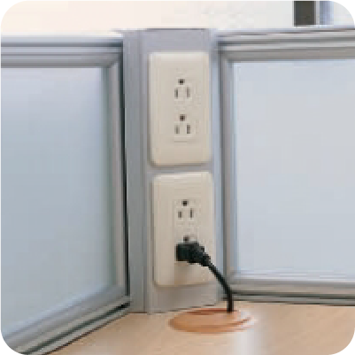 三角線槽【二孔】H:30cm