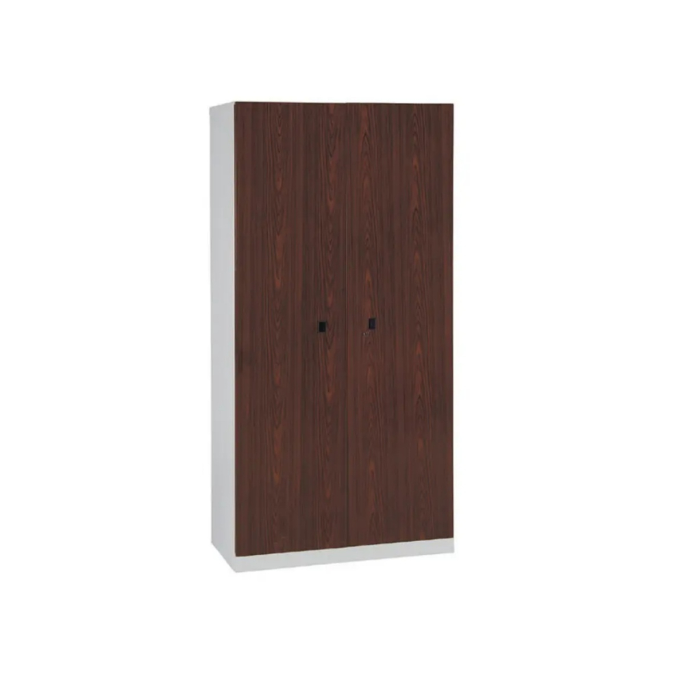 雙開門鋼製公文櫃(熱烤轉印胡桃面)
