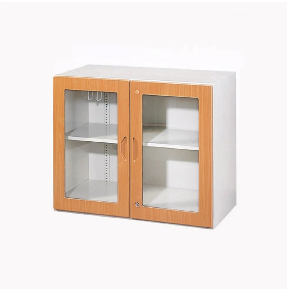 鋼木玻璃二層式