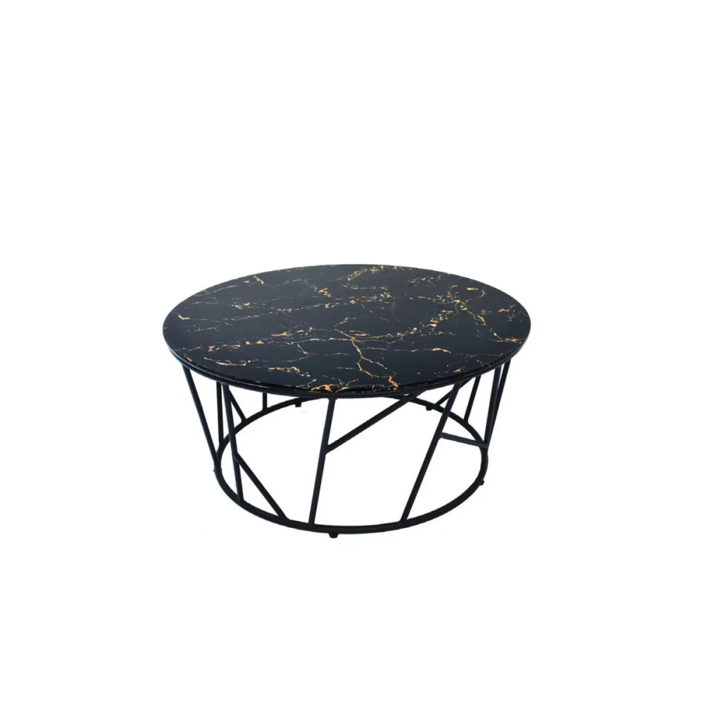 大理石紋岩板大圓桌