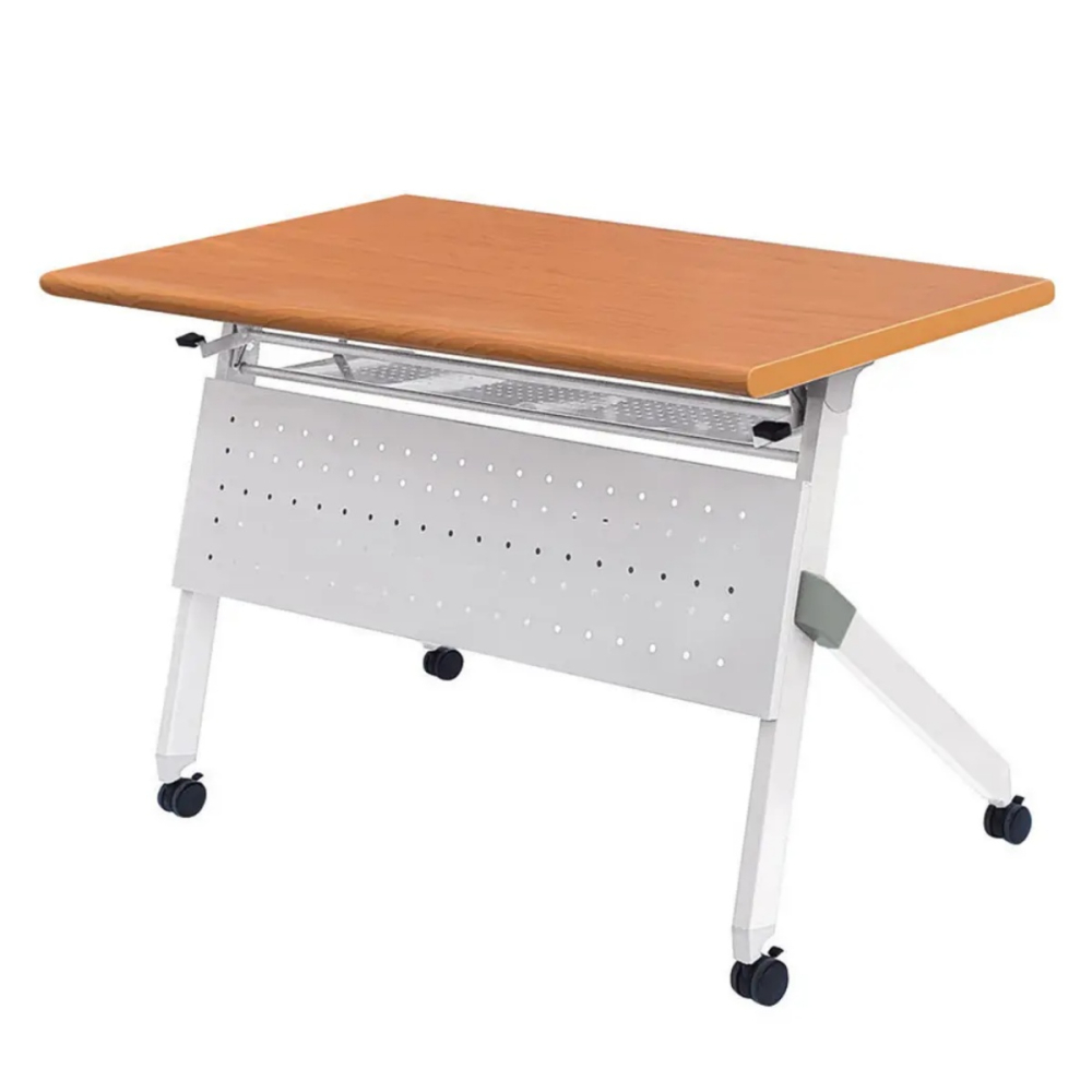 RRS可掀式培訓桌(木紋面/雙邊圓)