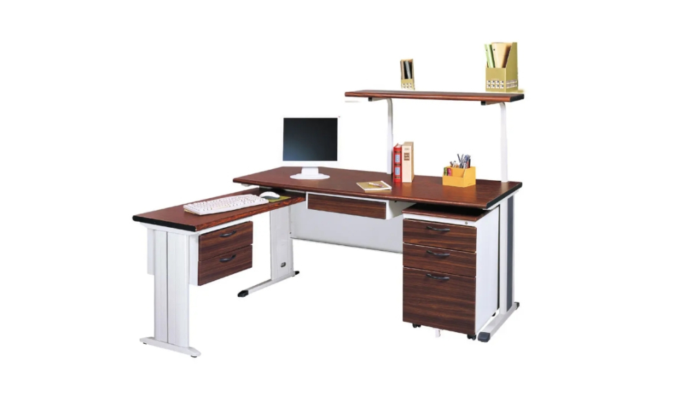 BKH160L辦公桌(整組含上架)