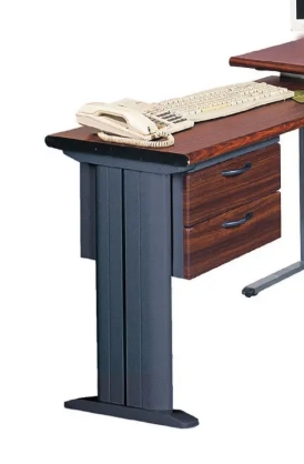 BTH胡桃木紋辦公桌(深灰桌體/空桌)