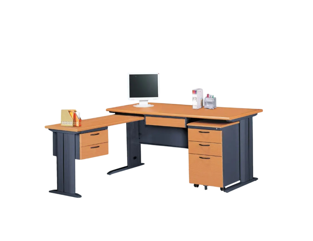 SCD150L辦公桌(深灰桌體/整組)