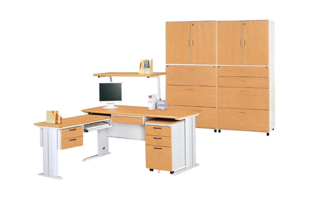 SCD150L辦公桌(905桌體/整組含上架)