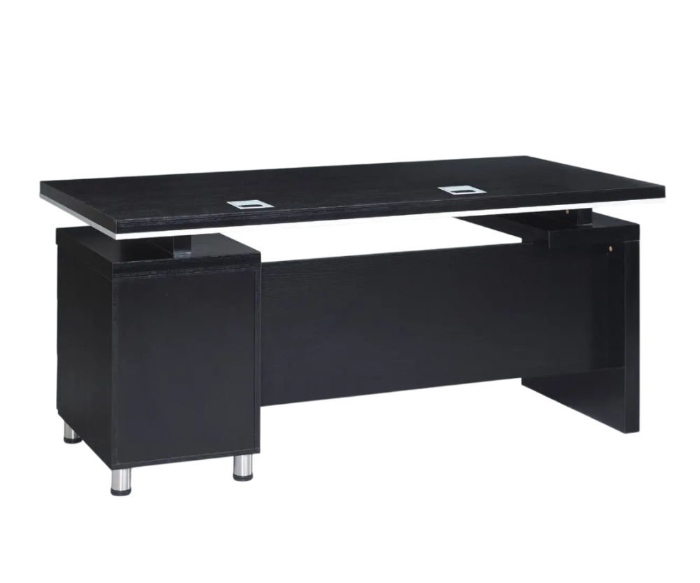 5.1尺黑浮雕辦公桌