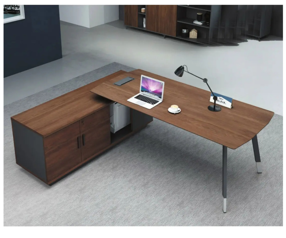 5.8尺凱恩斯古木紋色主管桌