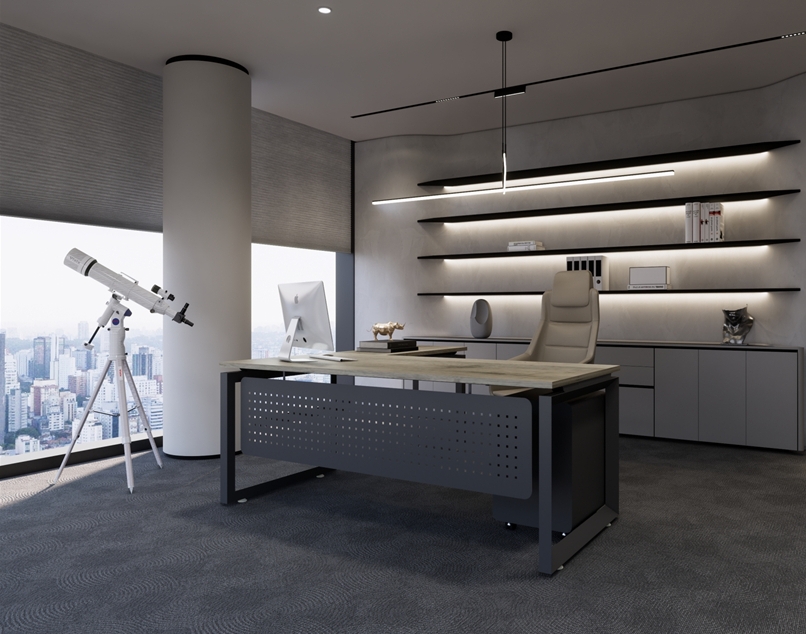 方盾主管桌(客製化尺寸)