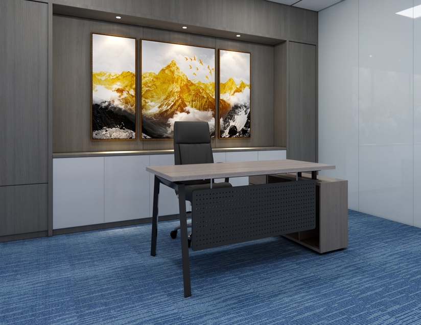 碳金主管桌(客製化尺寸)