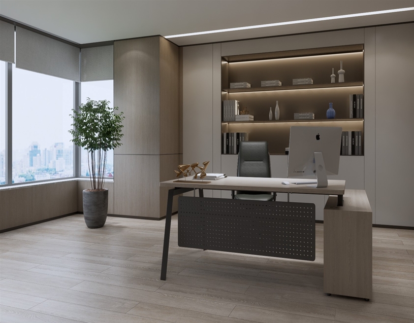 碳金主管桌(客製化尺寸)