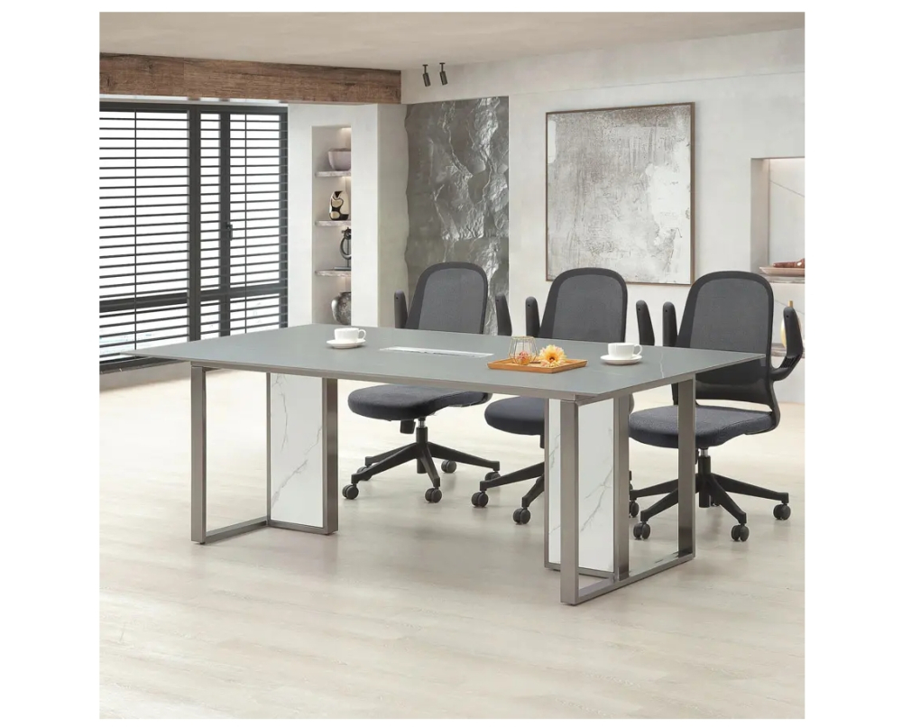 亞曼尼岩板會議桌