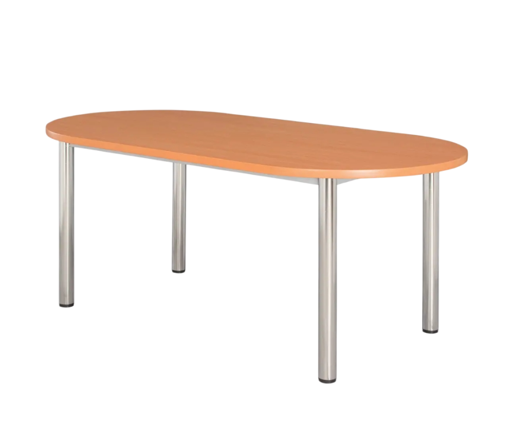 木紋檯面橢圓會議桌