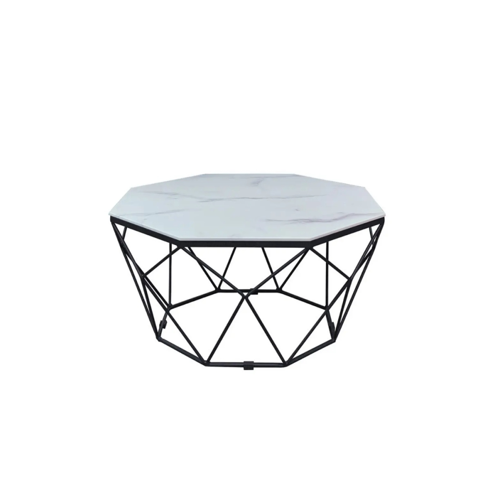 方菱大理石紋岩板大茶几