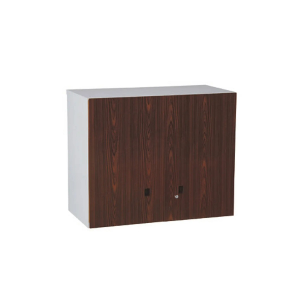 雙開門上置式鋼製公文櫃(熱烤轉印胡桃面)