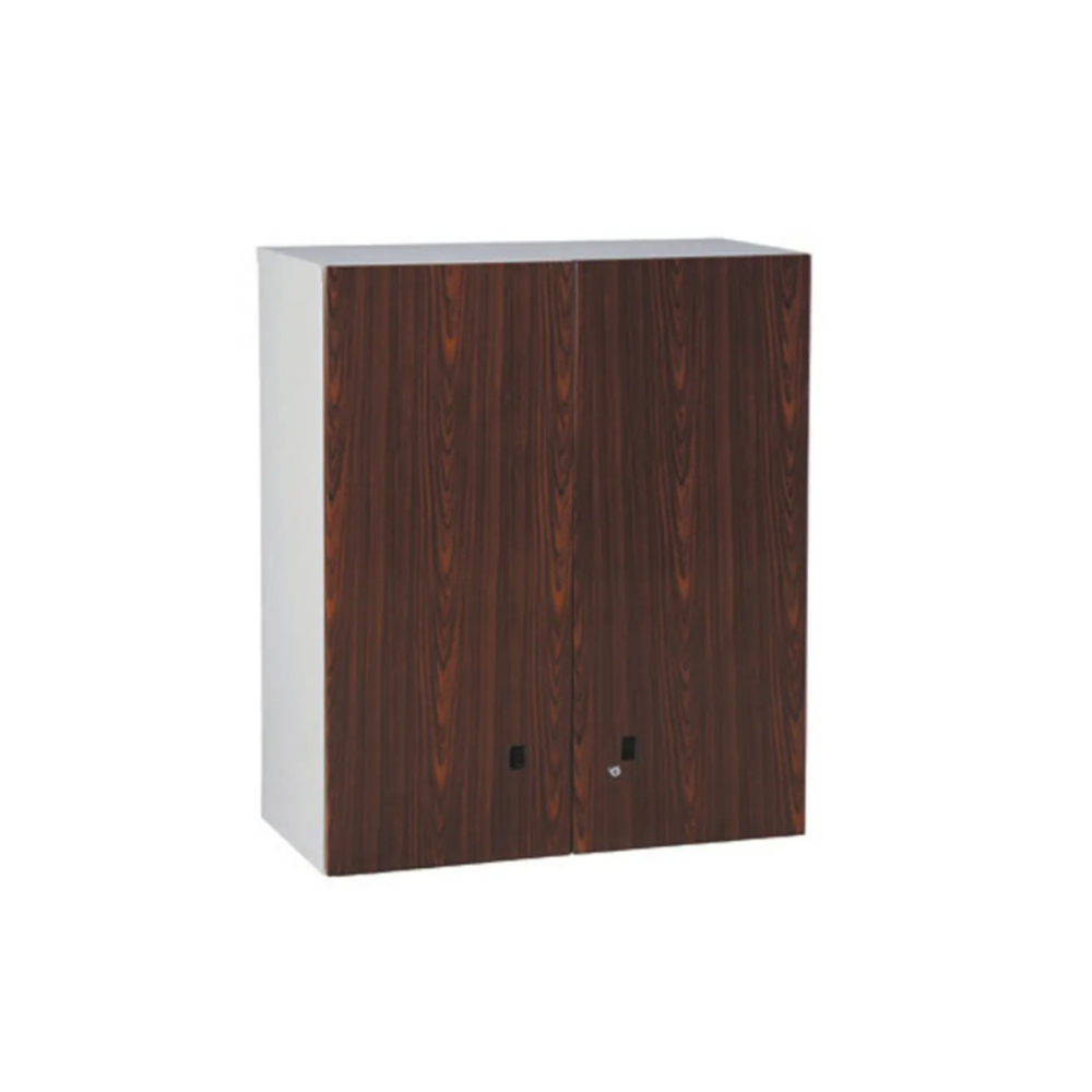 三層雙開門上置式鋼製公文櫃(熱烤轉印胡桃面)