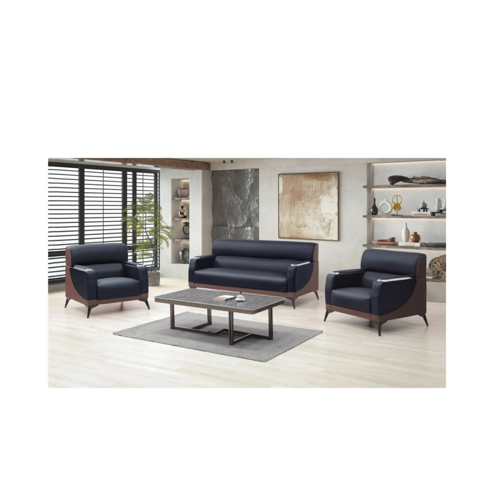 威訊雙色皮面沙發