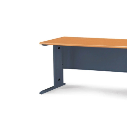 SCD辦公桌木紋面深灰桌體(空桌)