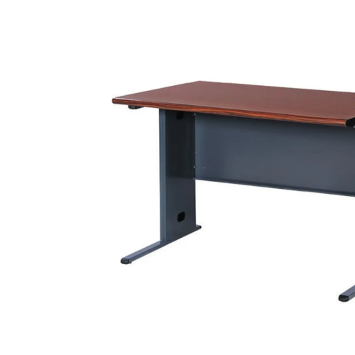 BTH胡桃木紋辦公桌(深灰桌體/空桌)