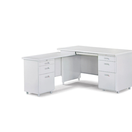 第1-9項L型辦公桌(三抽式側邊桌)