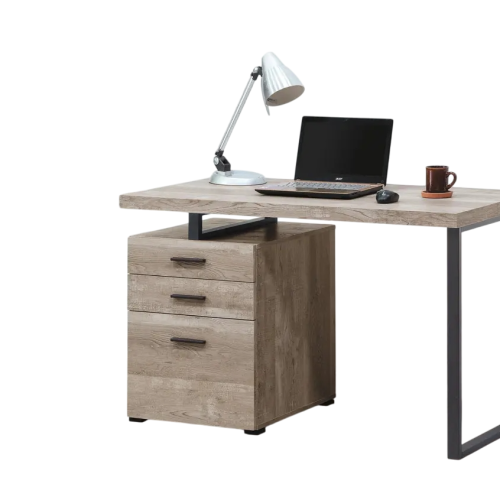 仿古橡木色康迪仕摩登電腦書桌