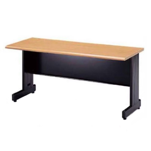 HU辦公桌木紋面黑桌體(空桌)